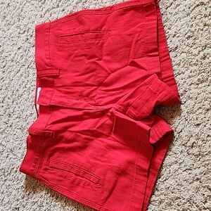 Joe Fresh red shorts